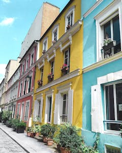 Multicolored Painted of Houses